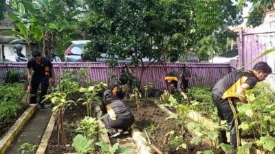 Dukung Ketahanan Pangan, Polres Ngawi Manfaatkan Pekarangan 