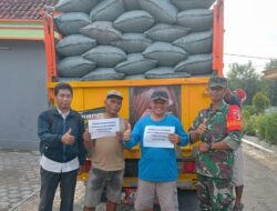 Babinsa Posramil Gerih Dampingi Petugas Bulog Serap Gabah Petani di Wilayah Binaan