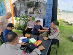 Sidokes Polres Ngawi Cek Kesehatan Anggota Di Pos Yan Rest Area 575 B Ngawi