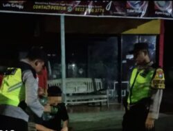 Patroli Polsek Pangkur, Amankan Pemuda Ngawi Konsumsi Miras 
