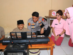 Kapolres dan Ketua YKB Ngawi Beri Santunan ke Panti Tunanetra Rumah Cahaya