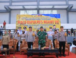 Kapolres Ngawi Membuka Kejuaraan Karate Inkanas Open Festival Pelajar 