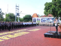 Kapolres Ngawi Pimpin Apel Pagi, Apresiasi Kinerja Anggota