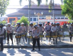Polres Ngawi Amankan Aksi Damai Mahasiswa In Solidarity di Kantor DPRD 